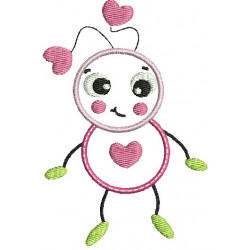 Stickmuster tanzender Käfer